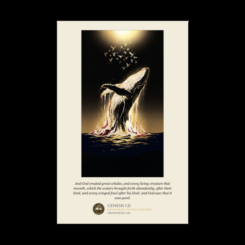 Genesis 1:21 — Enhanced Matte Paper Poster