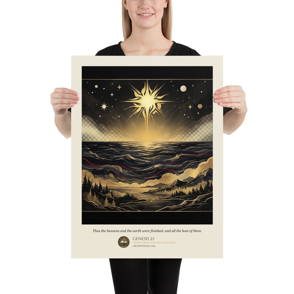 Genesis 2:1 — Enhanced Matte Paper Poster