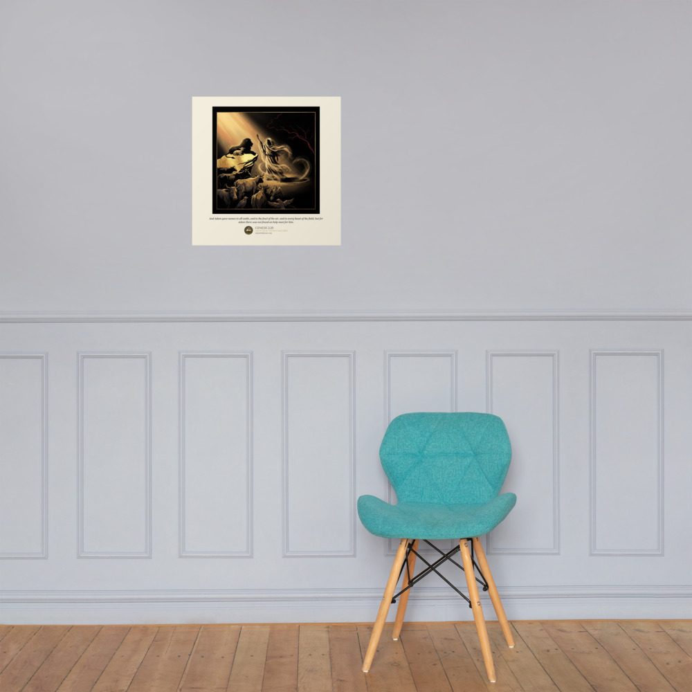 Genesis 2:20 — Enhanced Matte Paper Poster